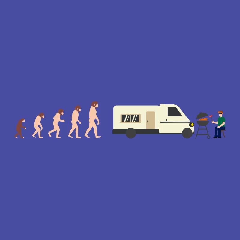 Evolution Camper Summer Funny gift idea