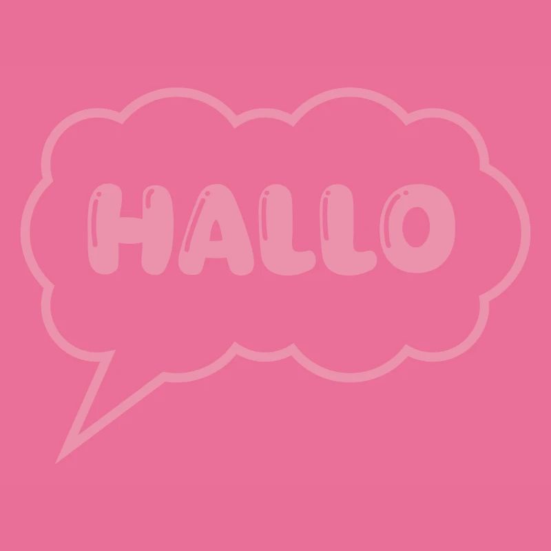 Speech bubble Hello