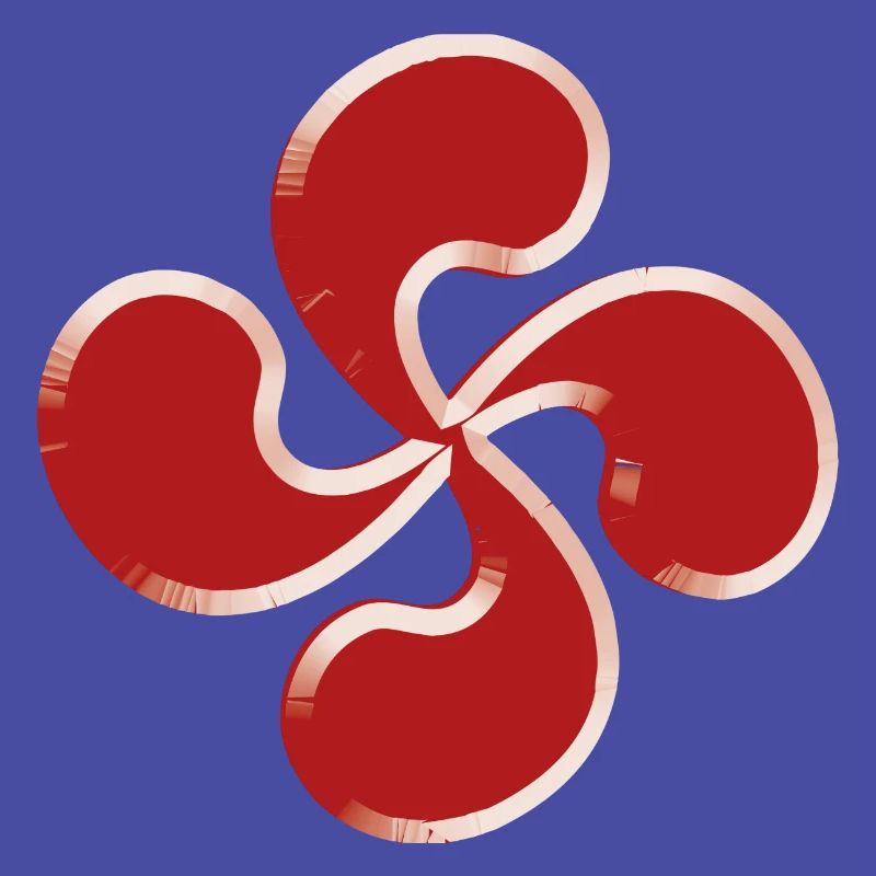 Croix basque 3d