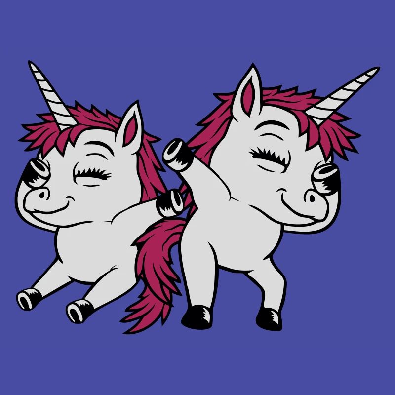 2 Dabbing dancing unicorns