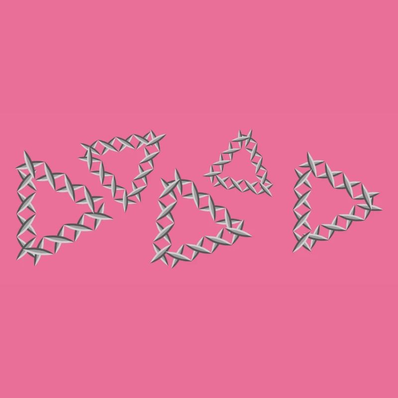 grey pattern cross triangles