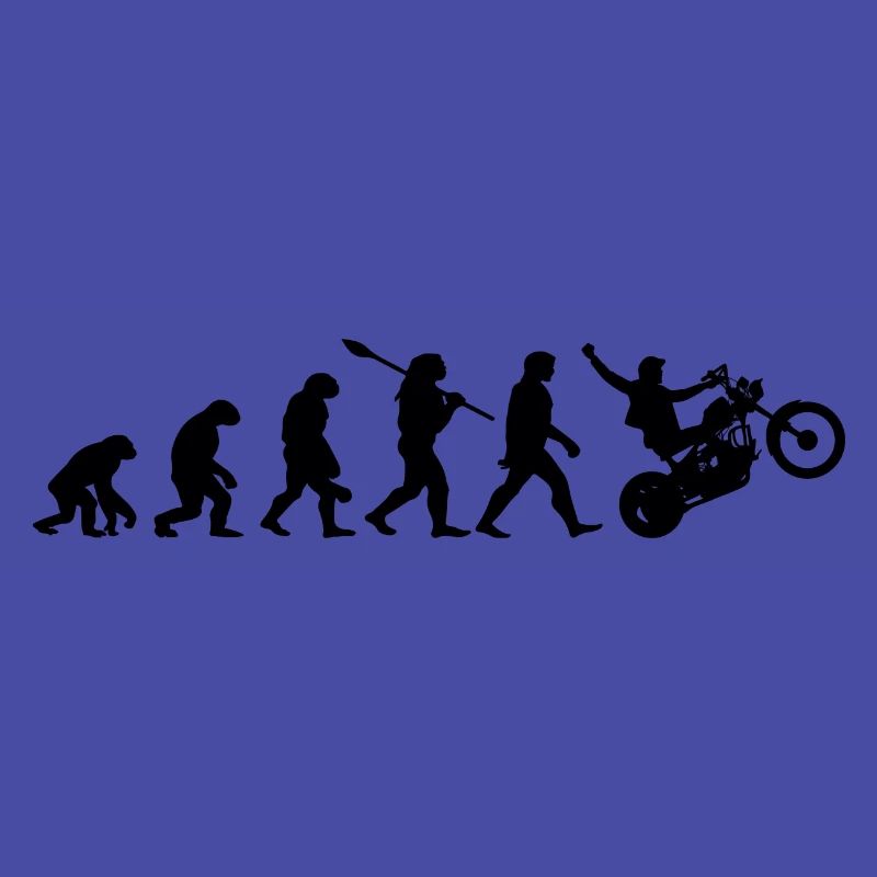 Motorrad Biker Evolution Motorradfahrer