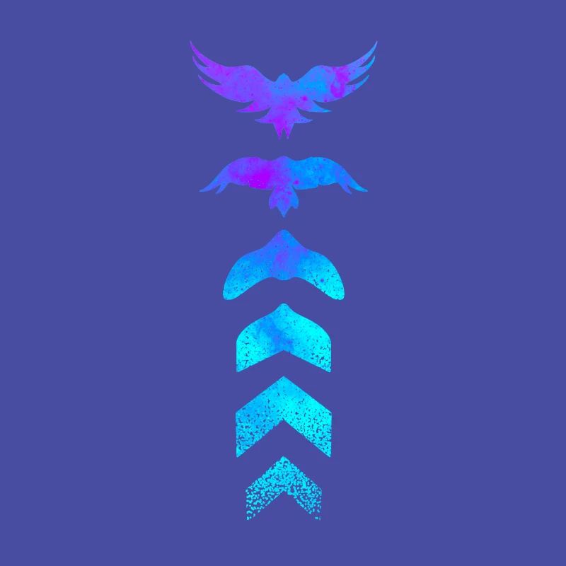 Evolution Silhouette Vogel