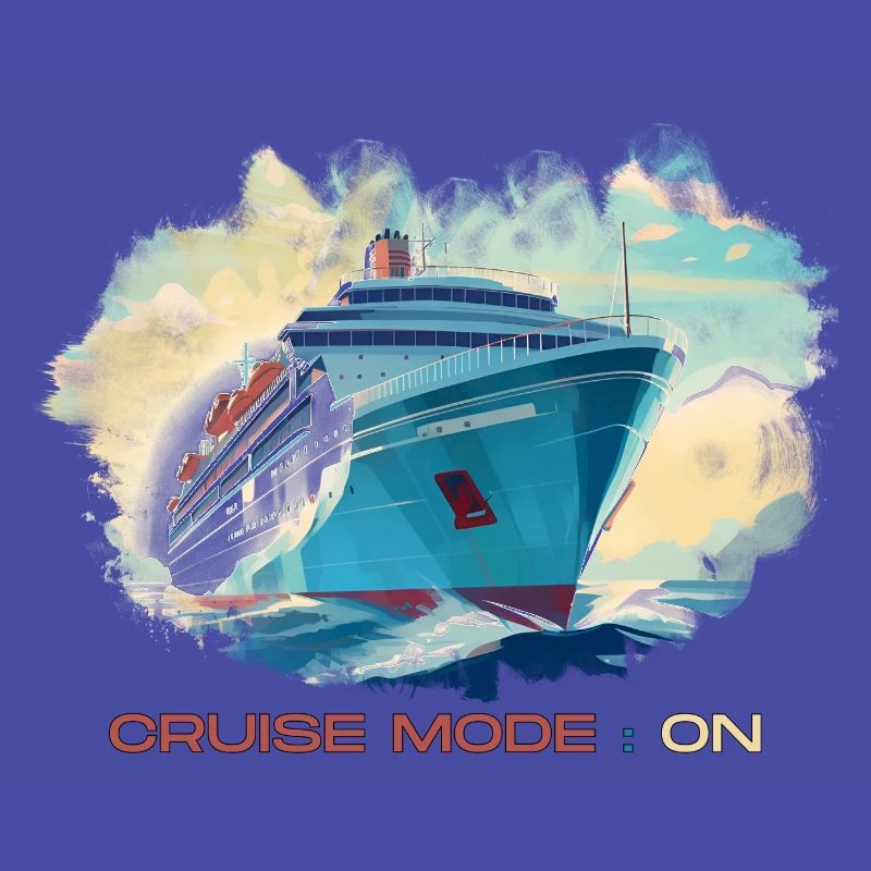 Cruise mode enabled. A stylish pattern for holidays.