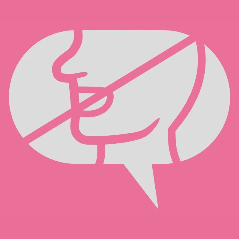 Forbidden Communicate Icon Speech Bubble