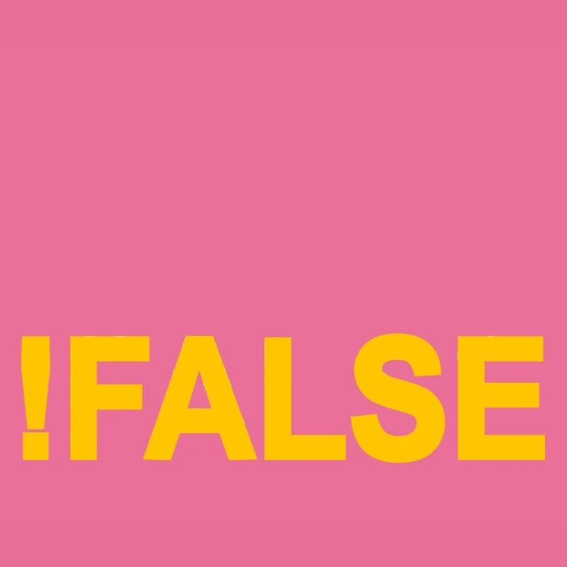 ! FALSE It's Funny Because It's True Programmer