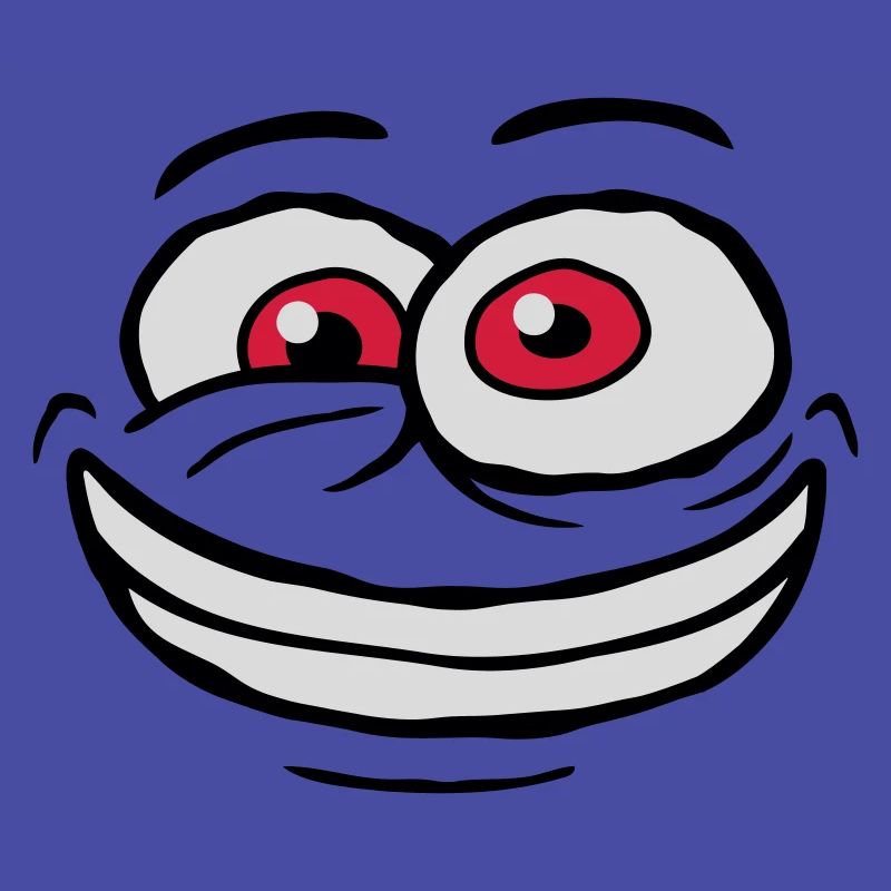 Crazy Comic Face Design