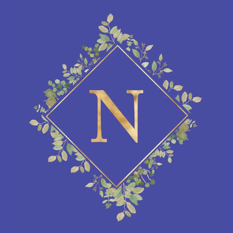 N Monogramm Eukalyptus Kranz