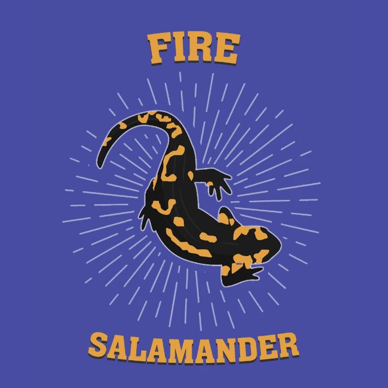 Fire Salamander Salamander Lizard Lizard Gift