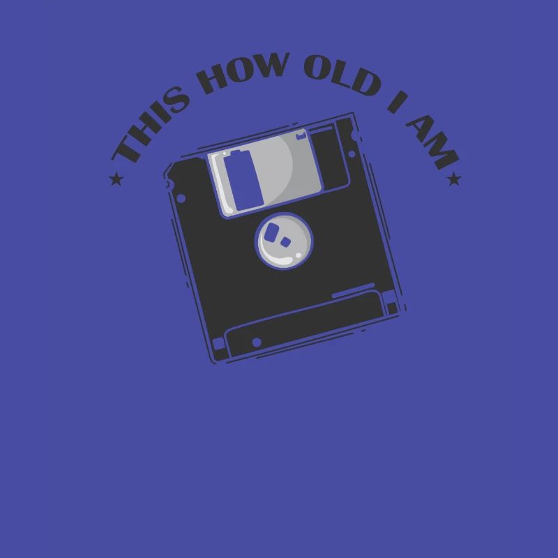 This how old I am diskette retro memory module