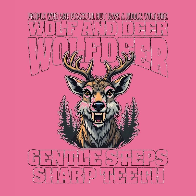 GENTLE STEPS SHARP TEETH - WOLF AND DEER