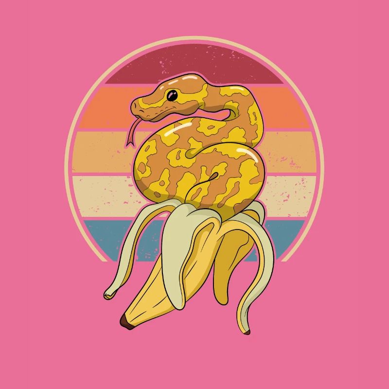 Retro Snake Scale Creepers Python Banana