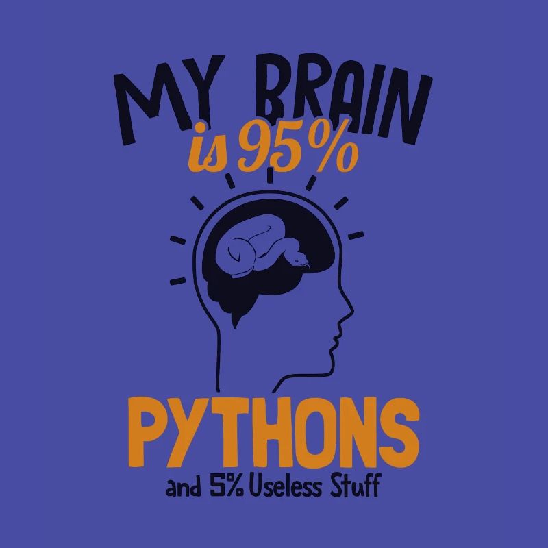Mon cerveau est composé à 95% de pythons Python Snake Banana