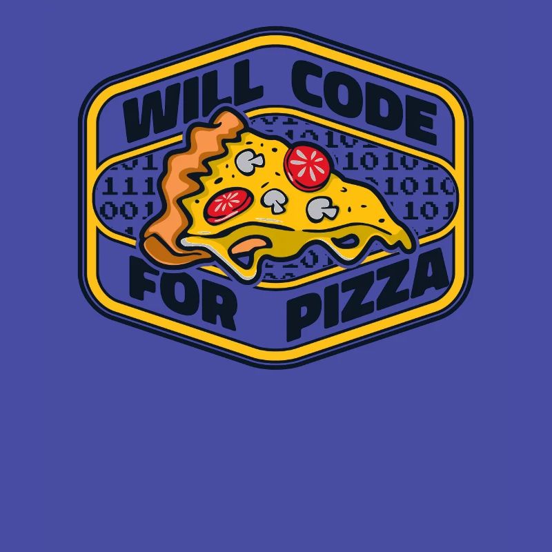 Will Code For Pizza Developer Coder Programmierer