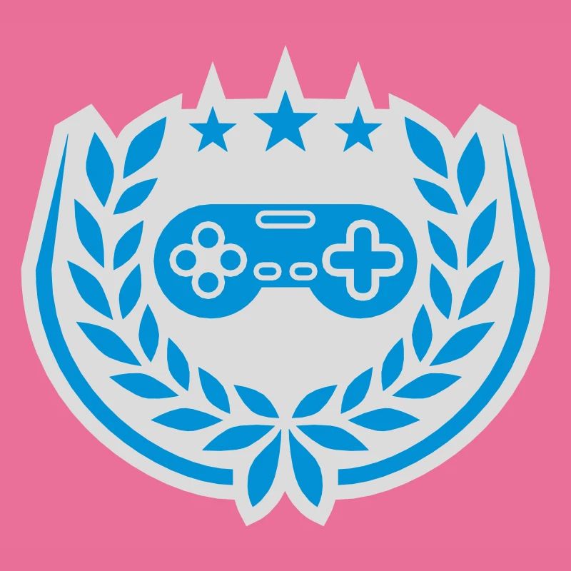 Controller Retro Sterne Lorbeerkranz