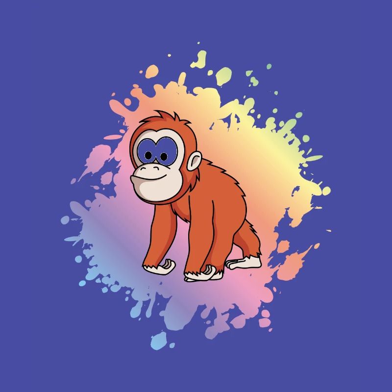 Orangutan monkey comic