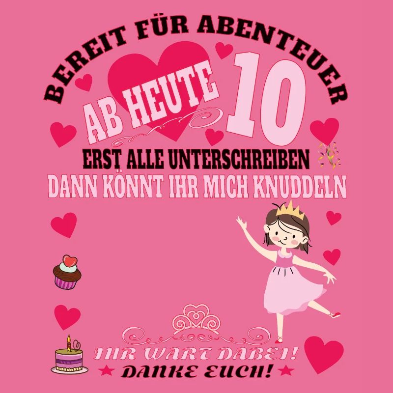 10. Geburtstag Mädchen & Junge Gästebuch