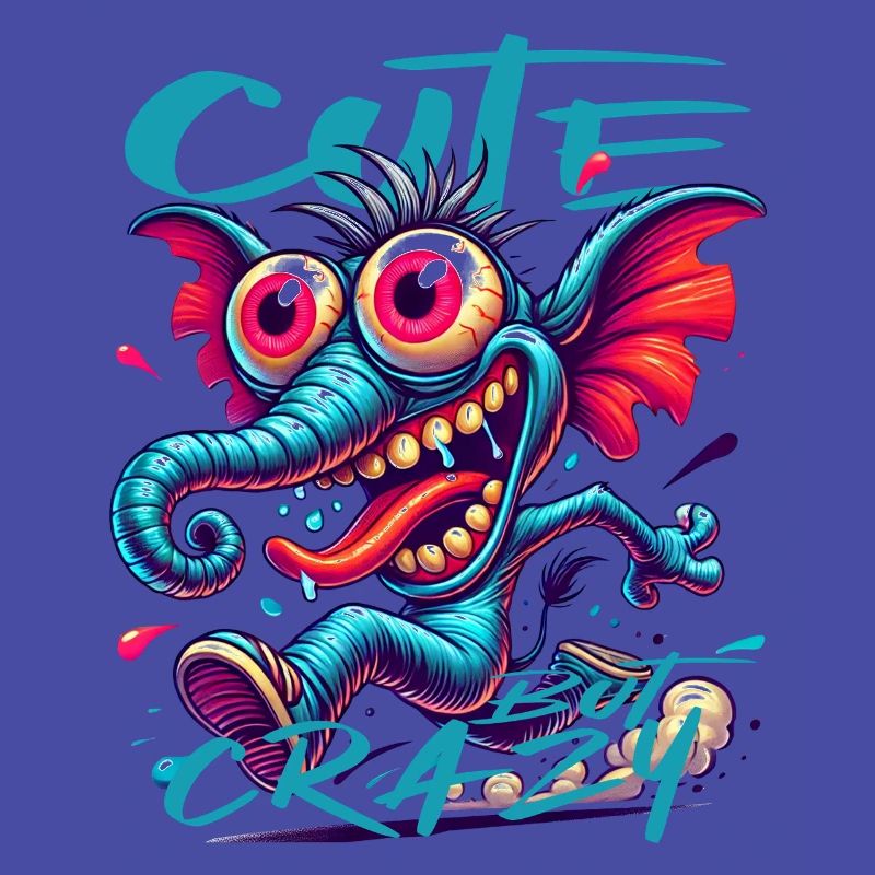 Cute but Crazy Elephant Comic Style