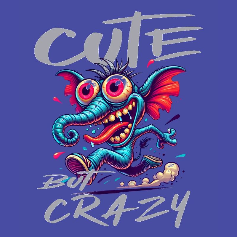 Cute but Crazy Elephant Comic Style