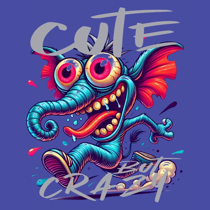 Cute but Crazy Elephant Comic Style