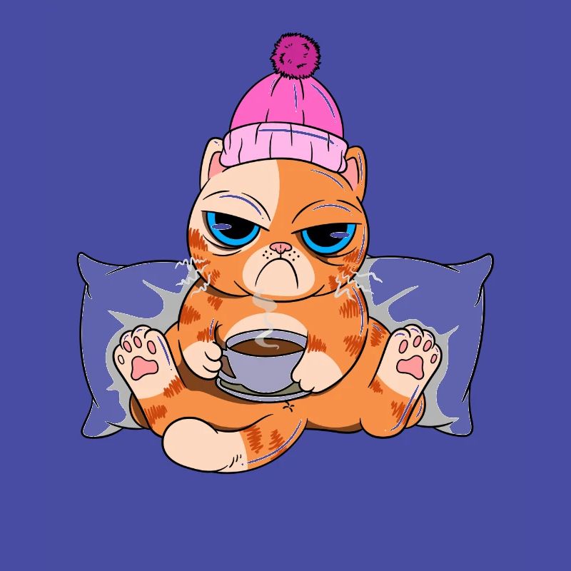 Chat de café