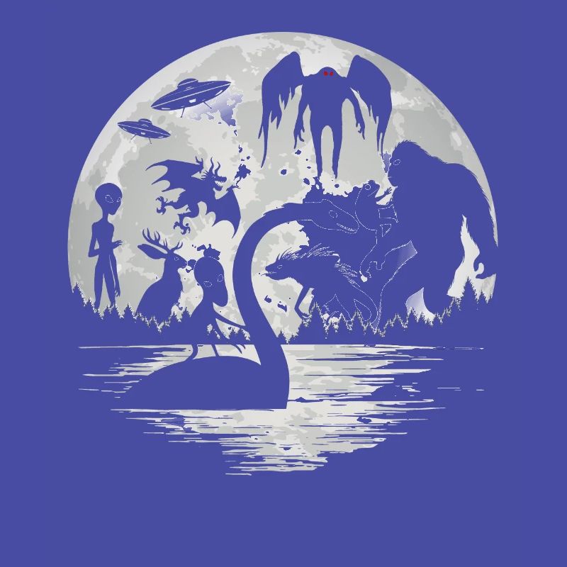 Bigfoot Mothman Jersey Devil Alien Cryptids