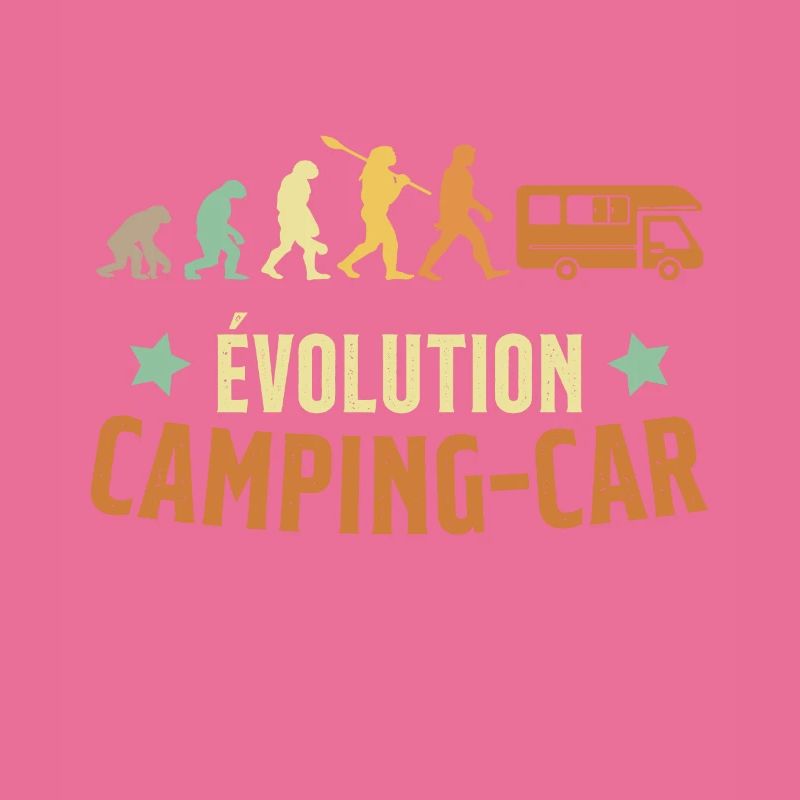 Evolution Camping Car Humor Gift