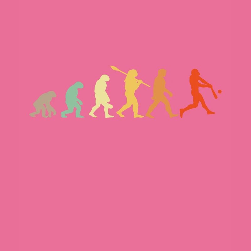 Baseball Evolution Baseball Player Gift