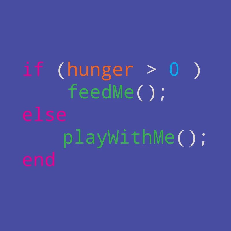 Programmierer Quellcode Hunger oder Spielen