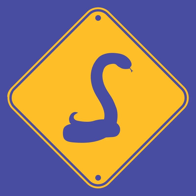 warning blindfold snake caution caution h