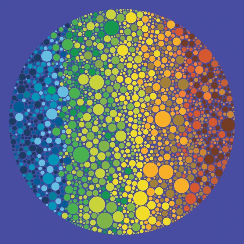 Sphère: composition des points en couleur