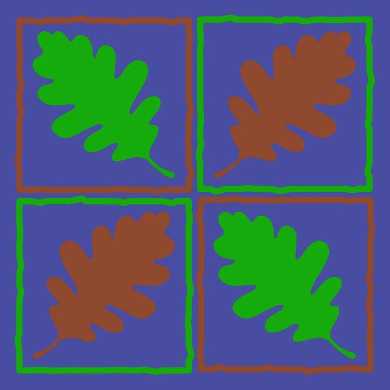 Eichenlaub deutscher Wald Blätter Eicheln Herbst