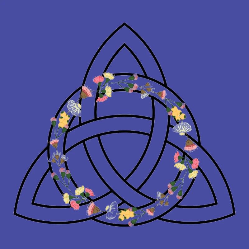 Keltisches Symbol - Triquetra / Triquette oder Triquel.