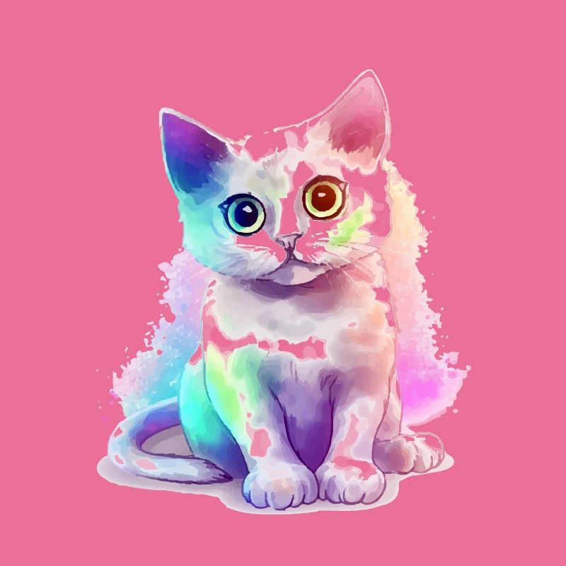 Minibi le chaton multicolore