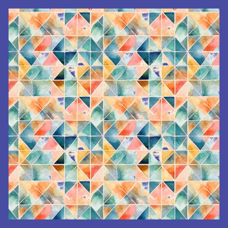 Abstract Geometric Seamless Repeat Pattern Shapes