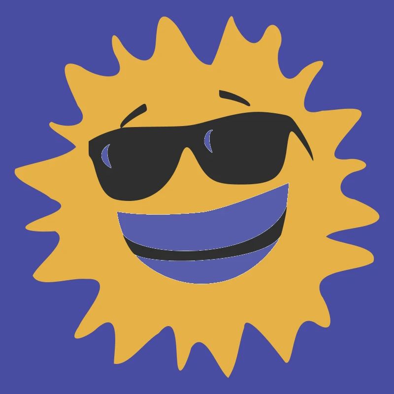 Sonne mit Brille