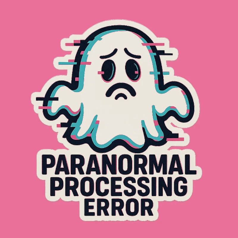 Paranormal Processing Error - Glitchy Ghost