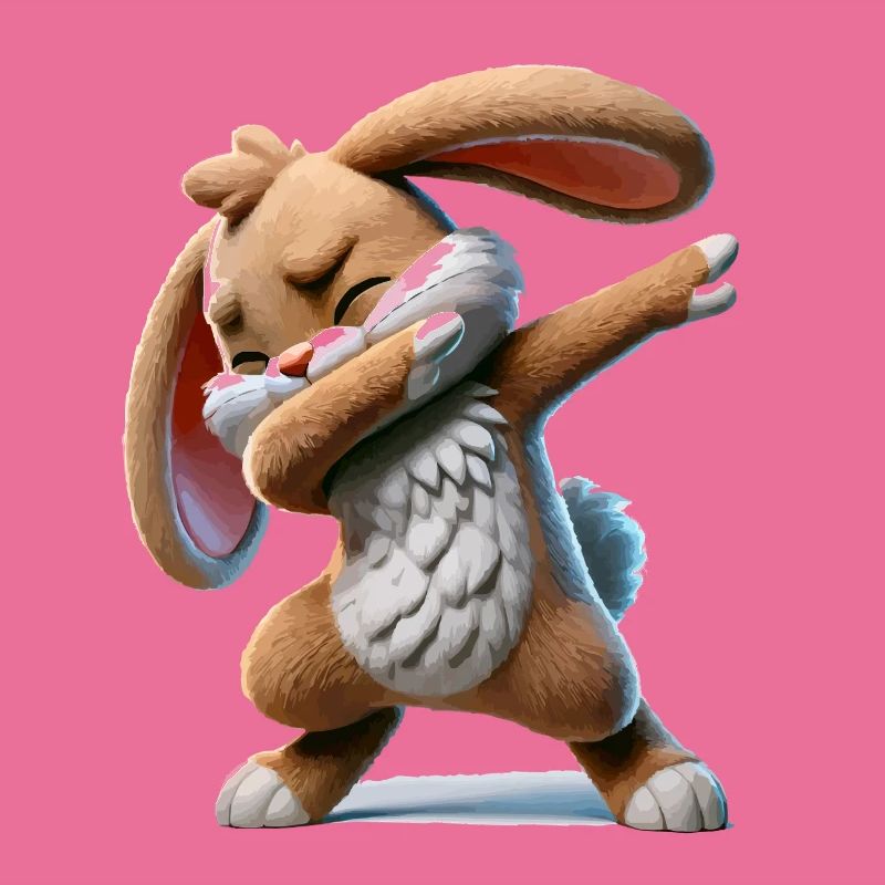 Rabbit Dabbing Comic