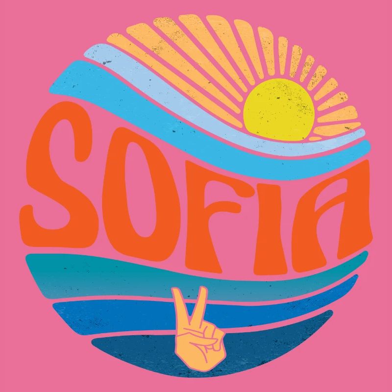 Sofia Shirt Vintage Sunset Sofia Groovy Tie Dye
