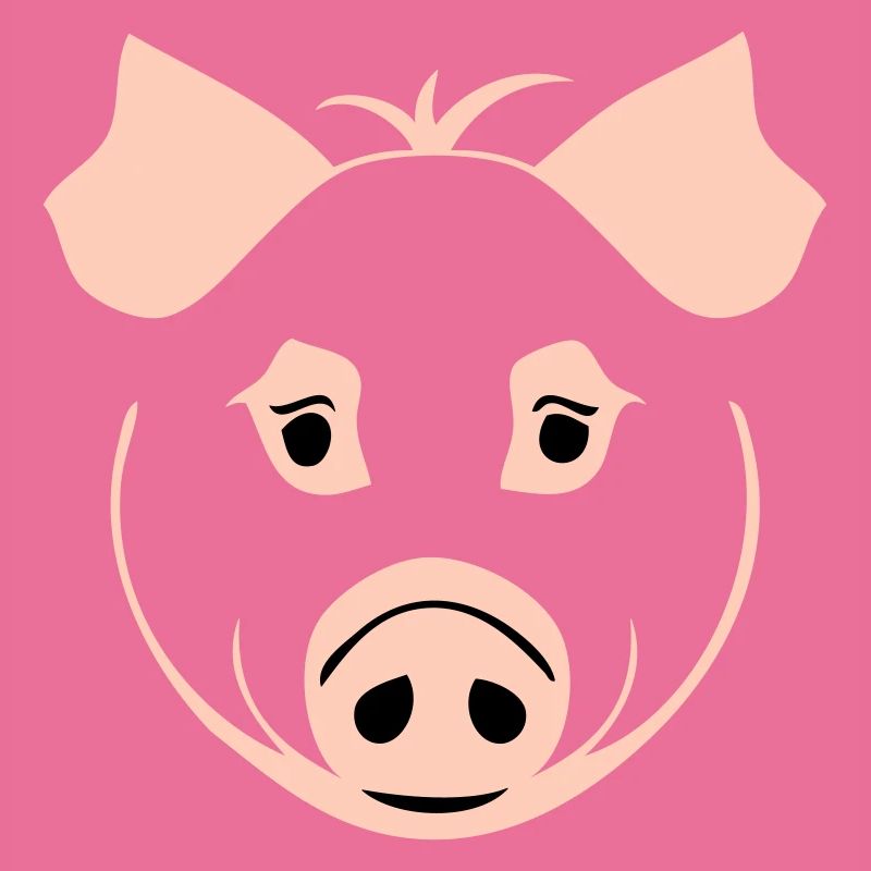 Cochon dans le style comique