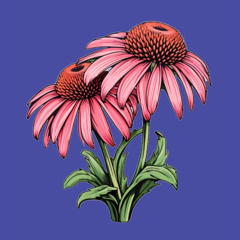 Échinacée 2 Fleurs