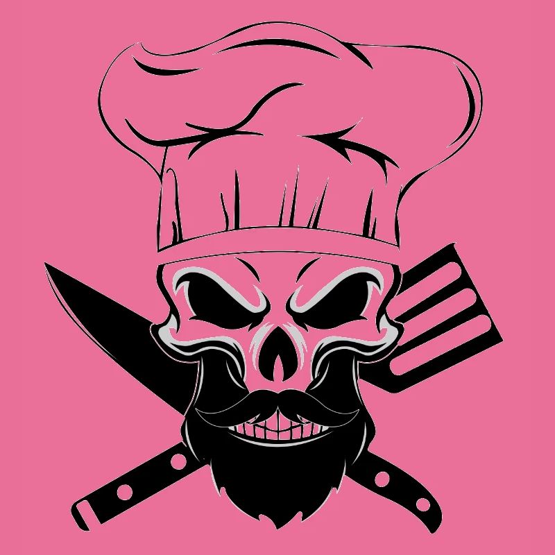 chef beard skeleton chef bearded bone baking