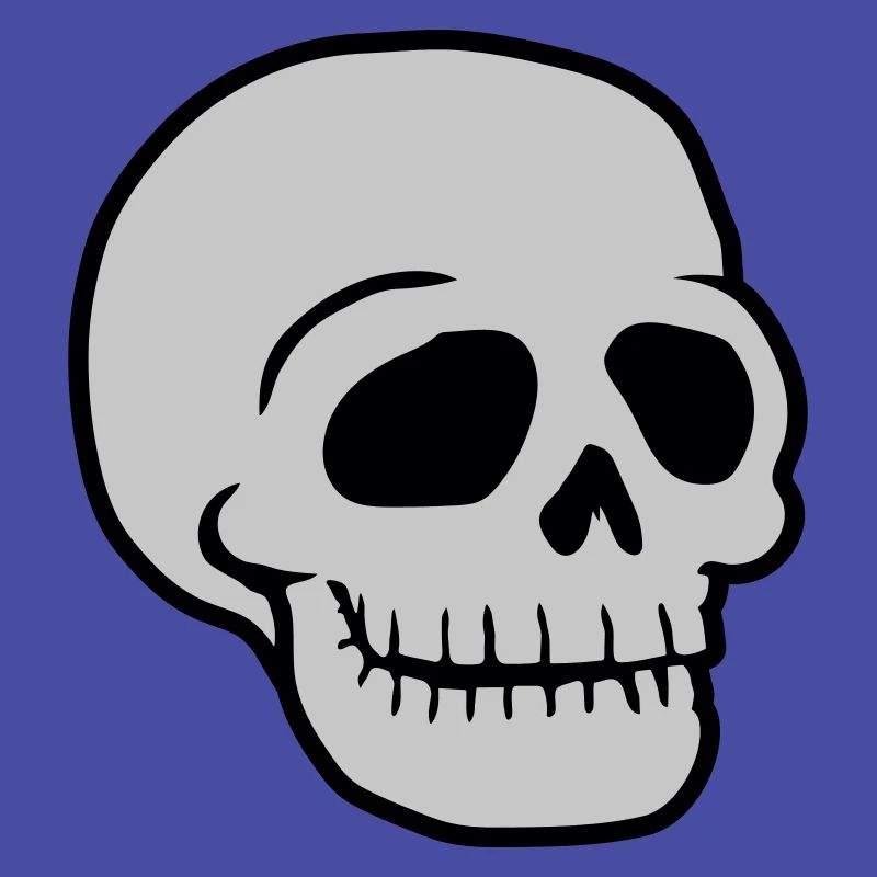 Friendly Comic Skull Skull
