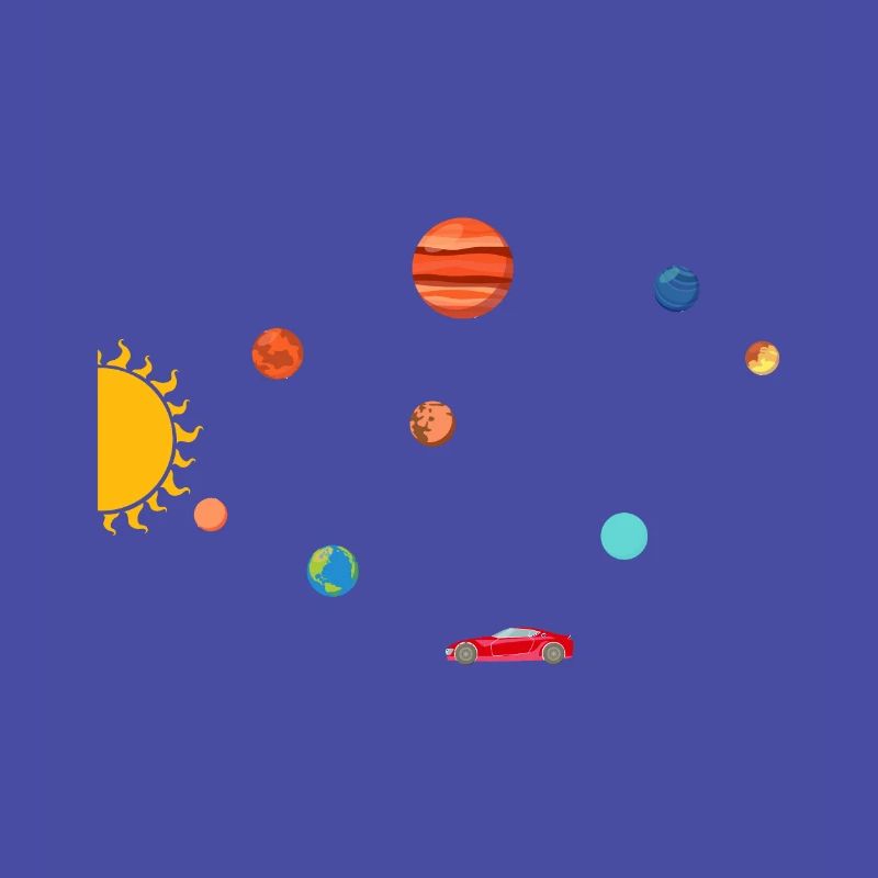 Tesla dans Space Solar System SpaceX