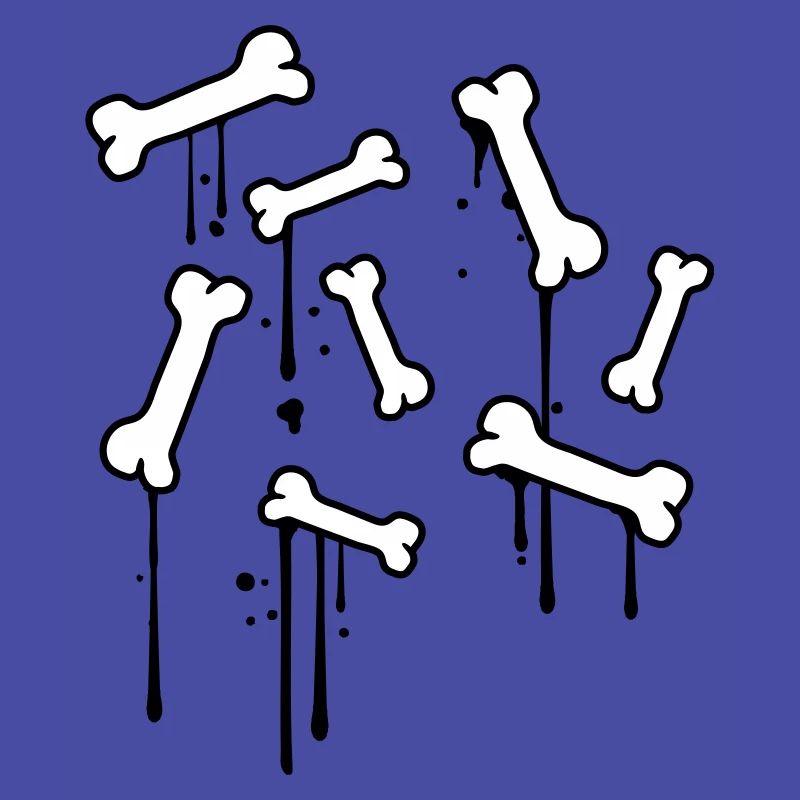 graffiti drops bones pattern dead many skeleton