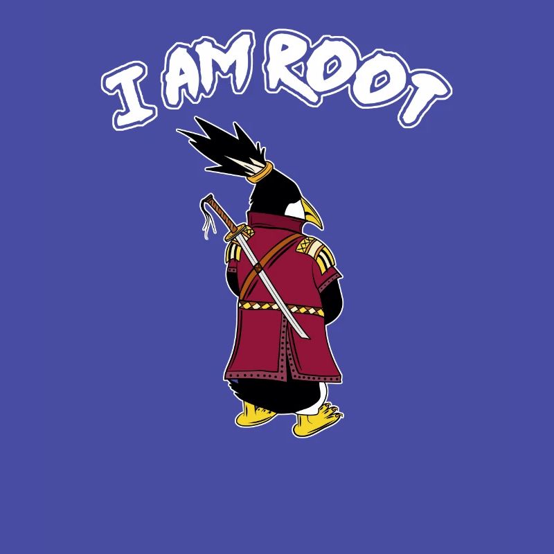 Linux Pinguin I Am Root Geeks Nerd Computer Ninja