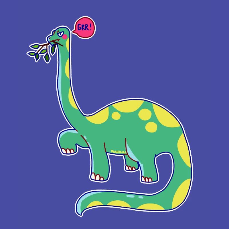 Dinosaur is in a bad mood
