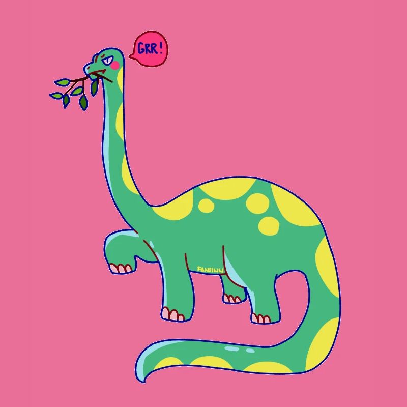 Dinosaur is in a bad mood