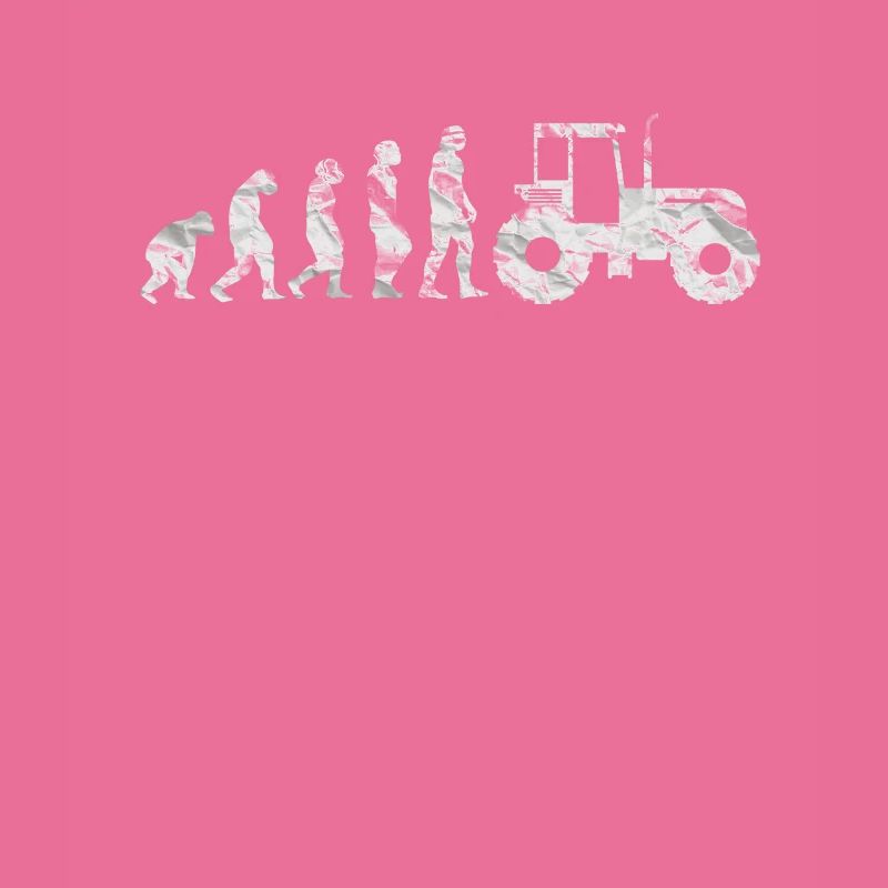Farmer Tractor Tractor Tractor Evolution Retro