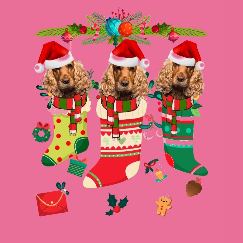 Pull de Noël moche Cocker Spaniel Dog Edition